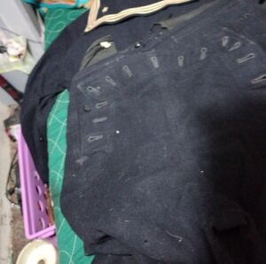 WWI 1940 USA military uniform and two riffer holders rear.this is a good deal